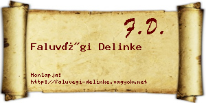 Faluvégi Delinke névjegykártya